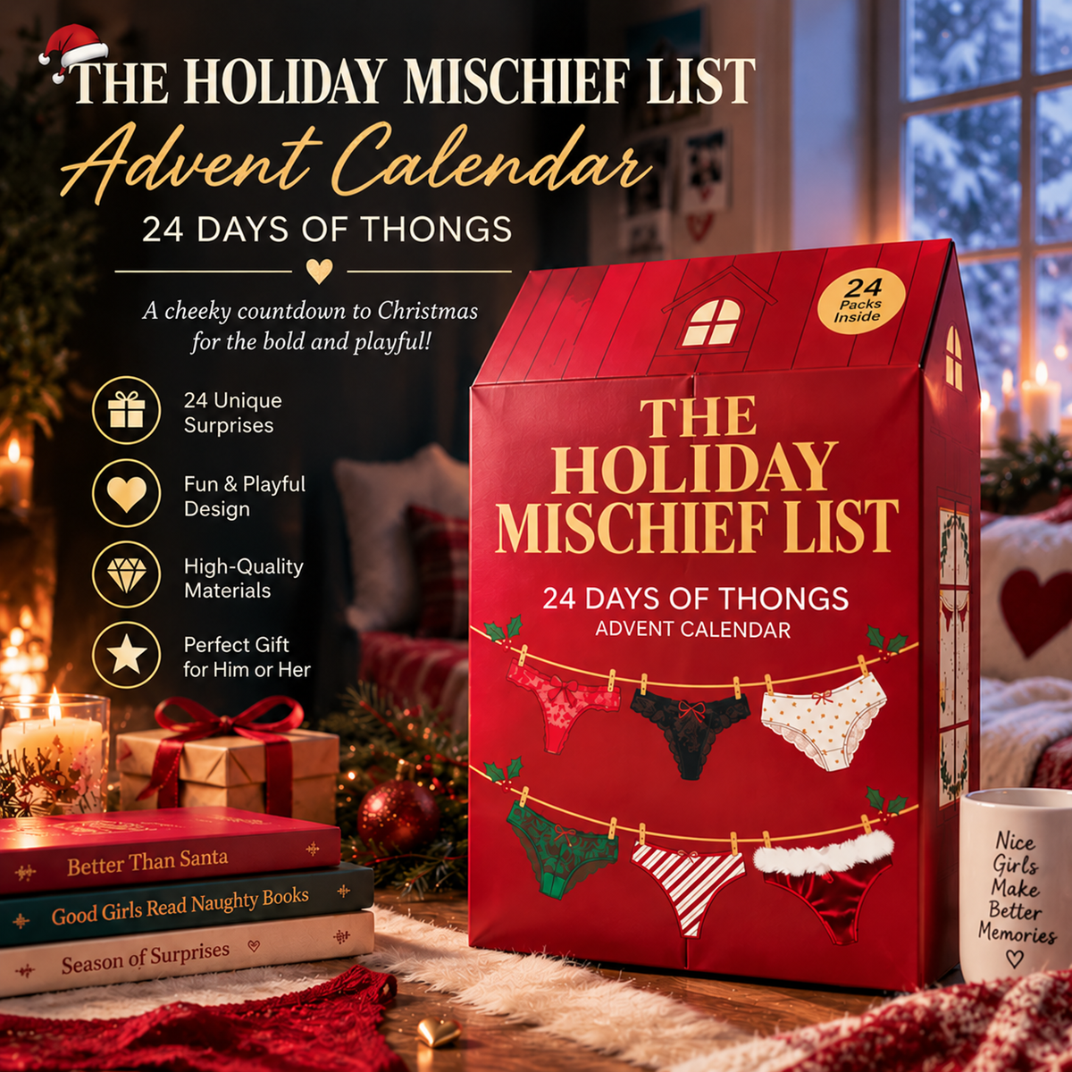 🎁 24 Days of Temptation™ – Luxury Lingerie Advent Calendar for Someone Special🔥