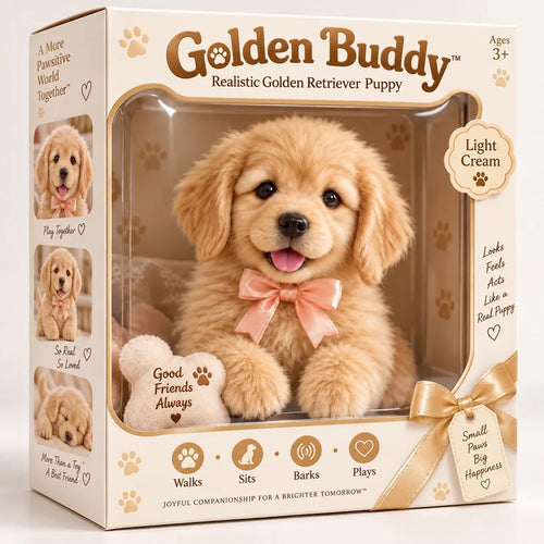 🎄54% OFF🐕🐾 Golden Buddy™ Realistic Golden Retriever Puppy